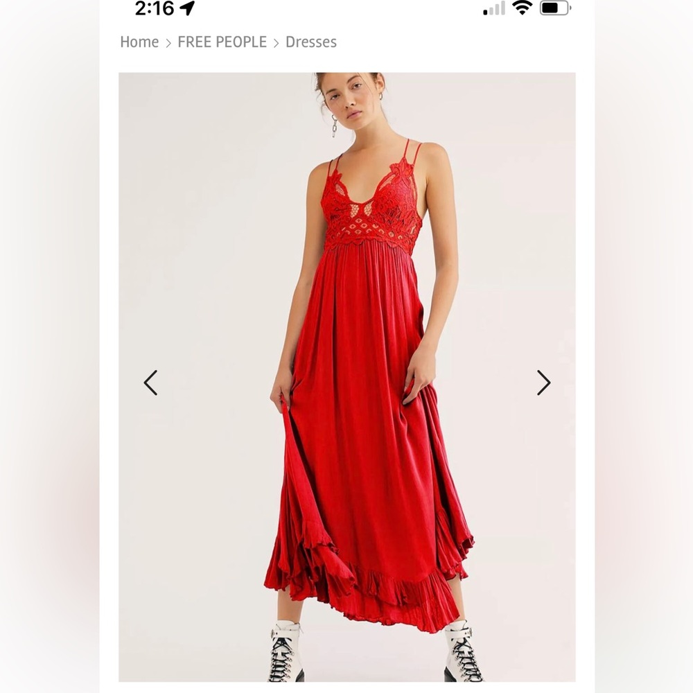 Free People Adella Maxi Slip Dress